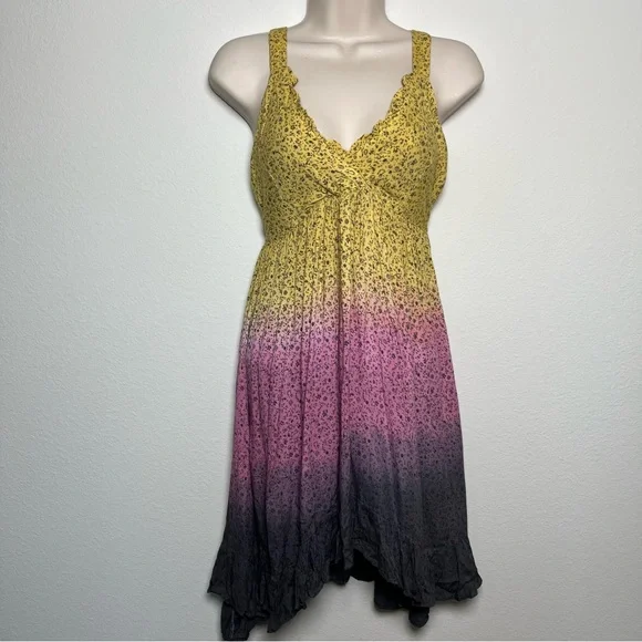 VTG y2k Flying High Women Babydoll Covertable Dress Small Ombre Fairy Grunge - Picture 1 of 12